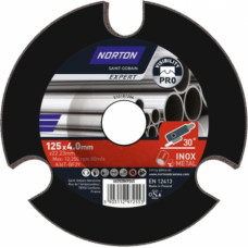 Norton-Saint-Gobain 125x4.0x22.23mm slīp. disks metāls/INOX EXPERT PRO