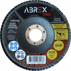 Abrex Slīpējamais disks lapiņu 125mm G40 Standard ABREX