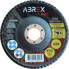 Abrex Slīpējamais disks lapiņu 125mm G36 Standard ABREX