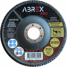 Abrex Slīpējamais disks lapiņu 125mm G120 Standard ABREX