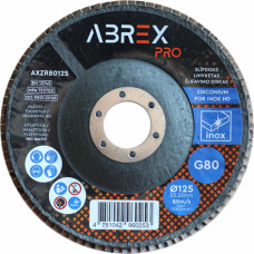 Abrex Slīpējamais disks lapiņu 125mm G80 cirkonijs ABREX