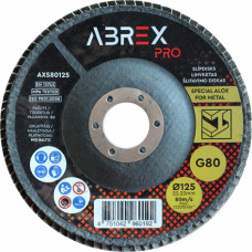 Abrex Slīpējamais disks lapiņu 125mm G80 Standard ABREX